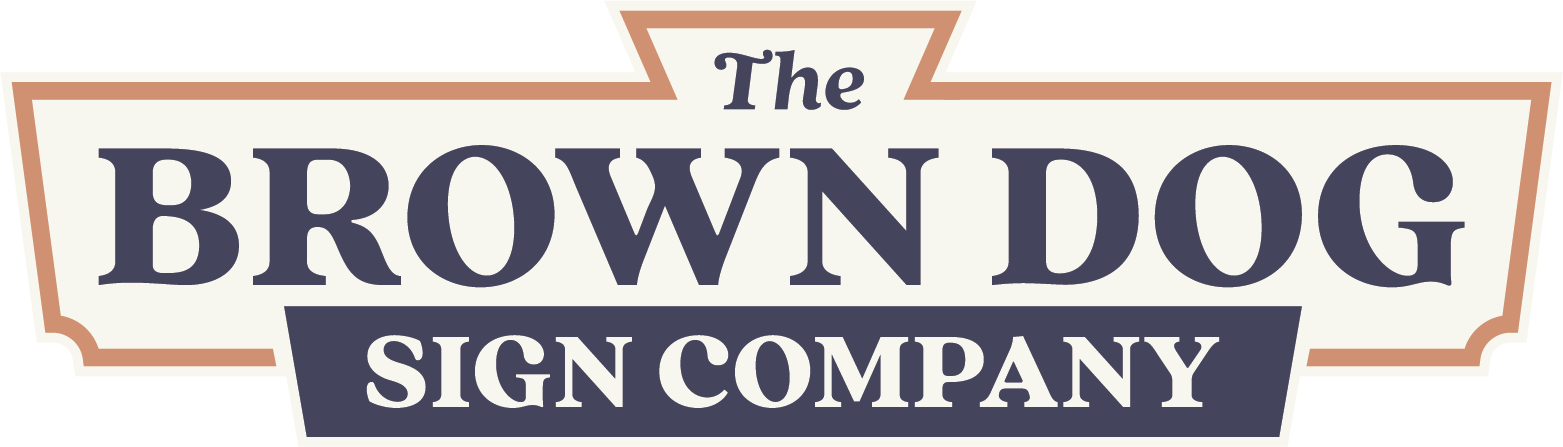 The Brown Dog Sign Company Logo